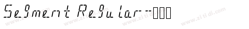 Segment Regular字体转换
